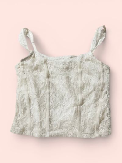 Cream Lace Top