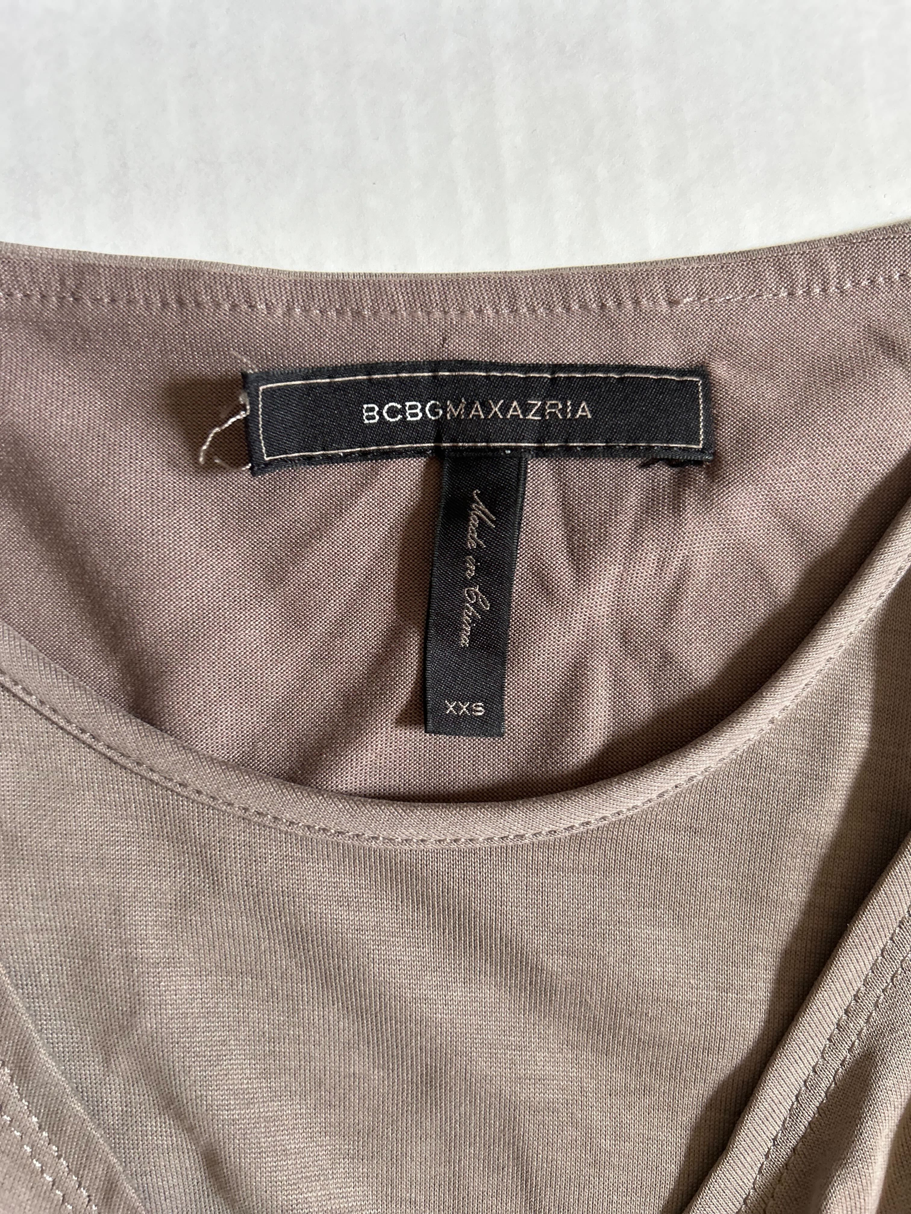 BCBGMaxAzria Cowl Neck Dress — Taupe photo 3