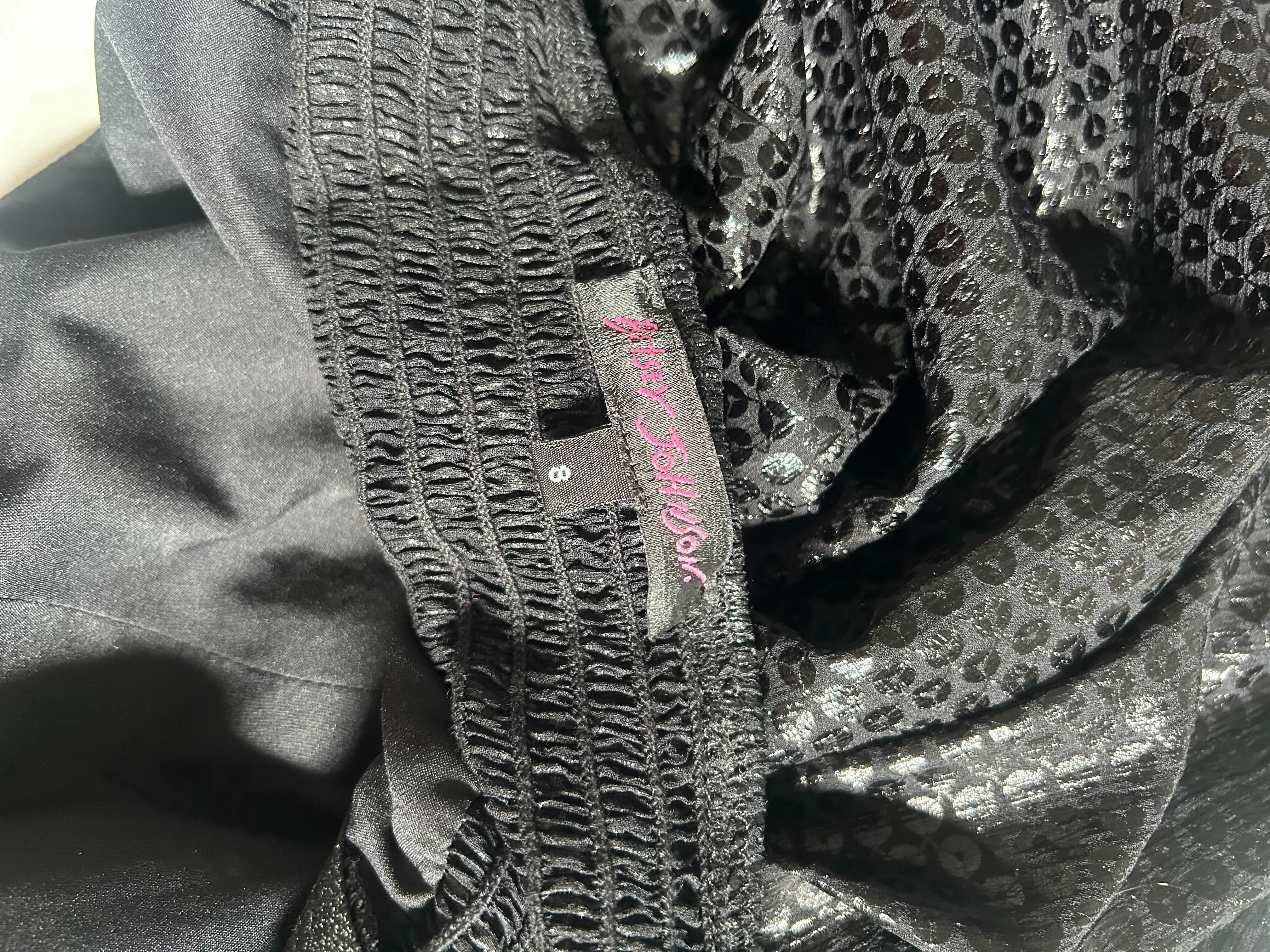 Betsey Johnson Black Sequin Halter Dress photo 3