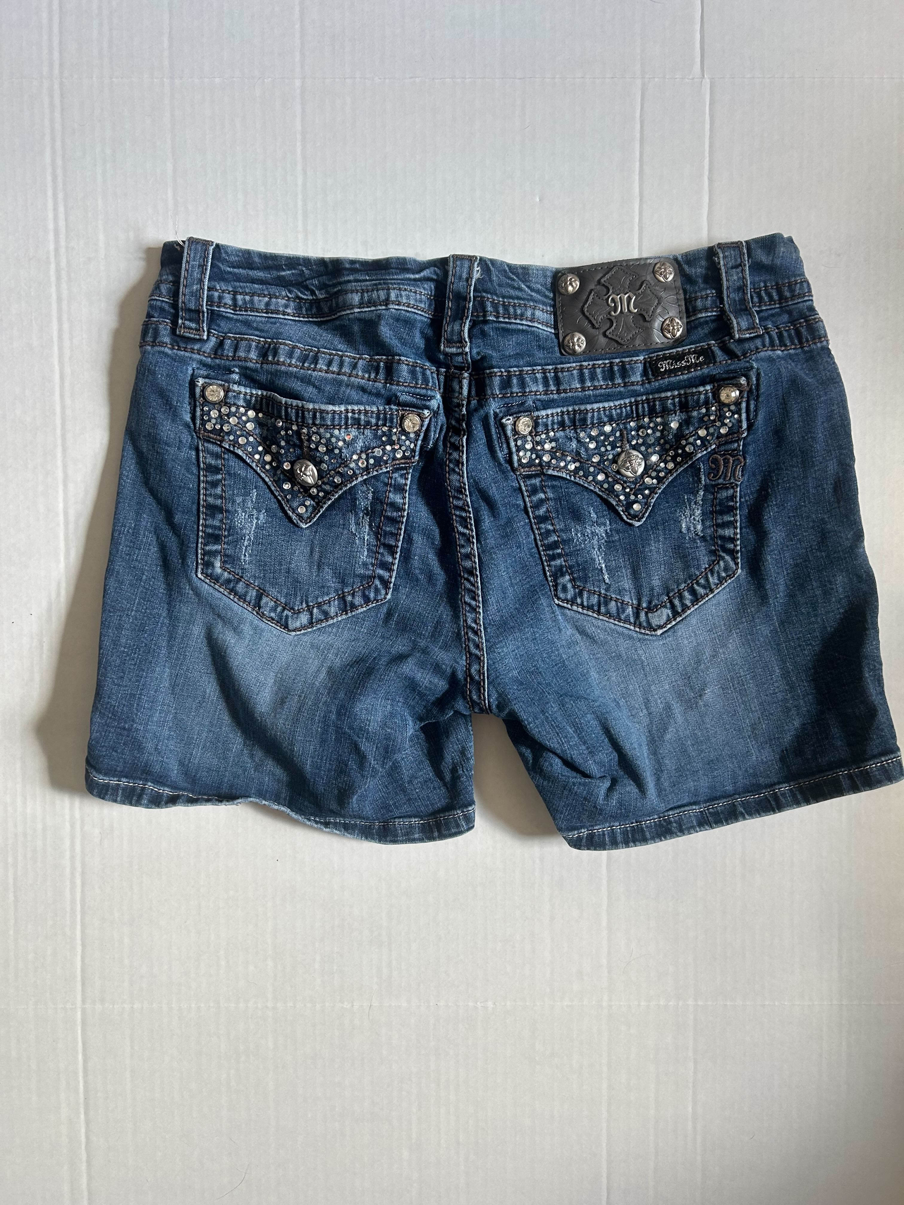 Miss Me Mid-Rise Denim Shorts — Size 31 photo 3