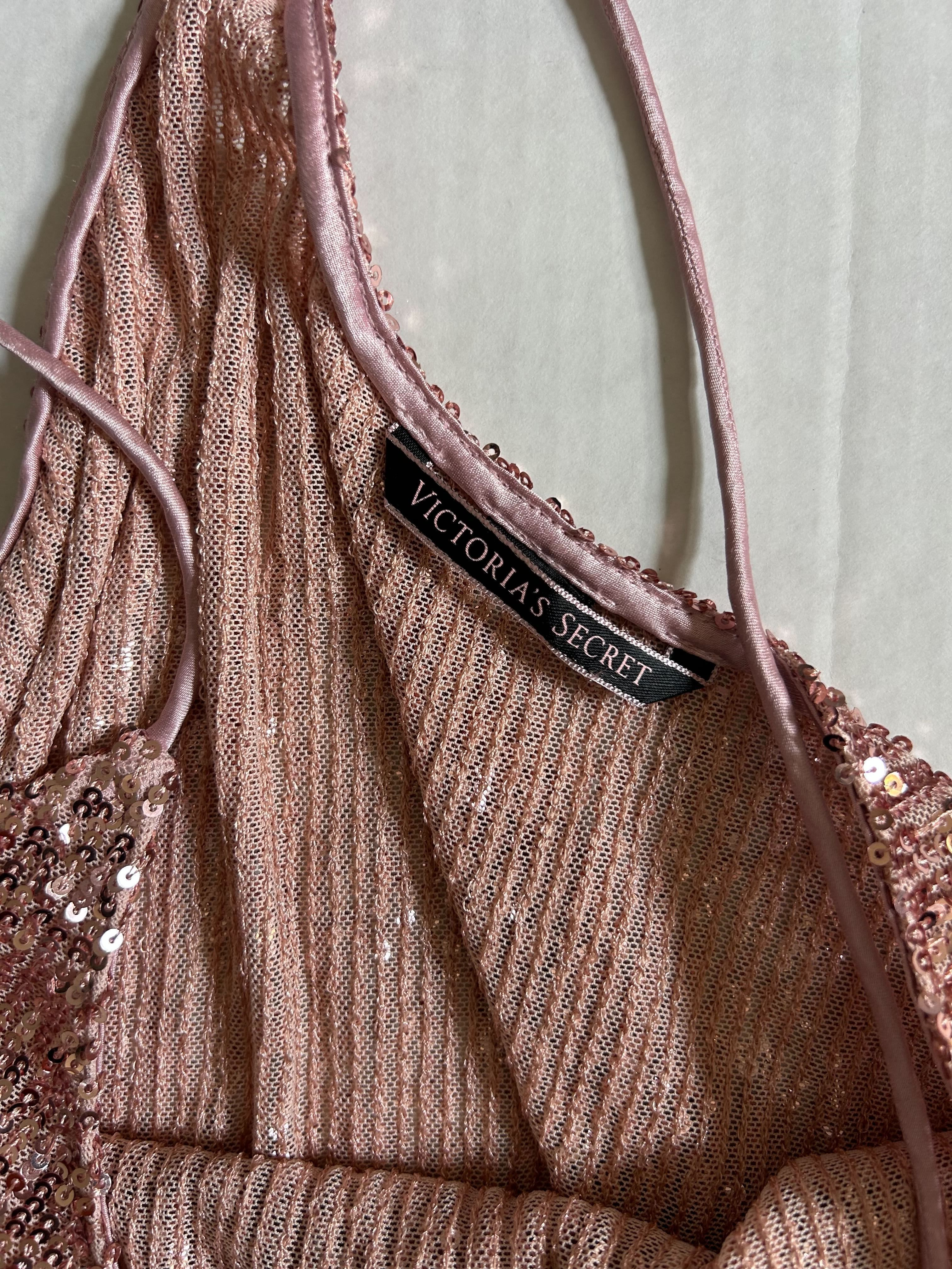 Victoria's Secret Rose Gold Sequin Cami photo 5